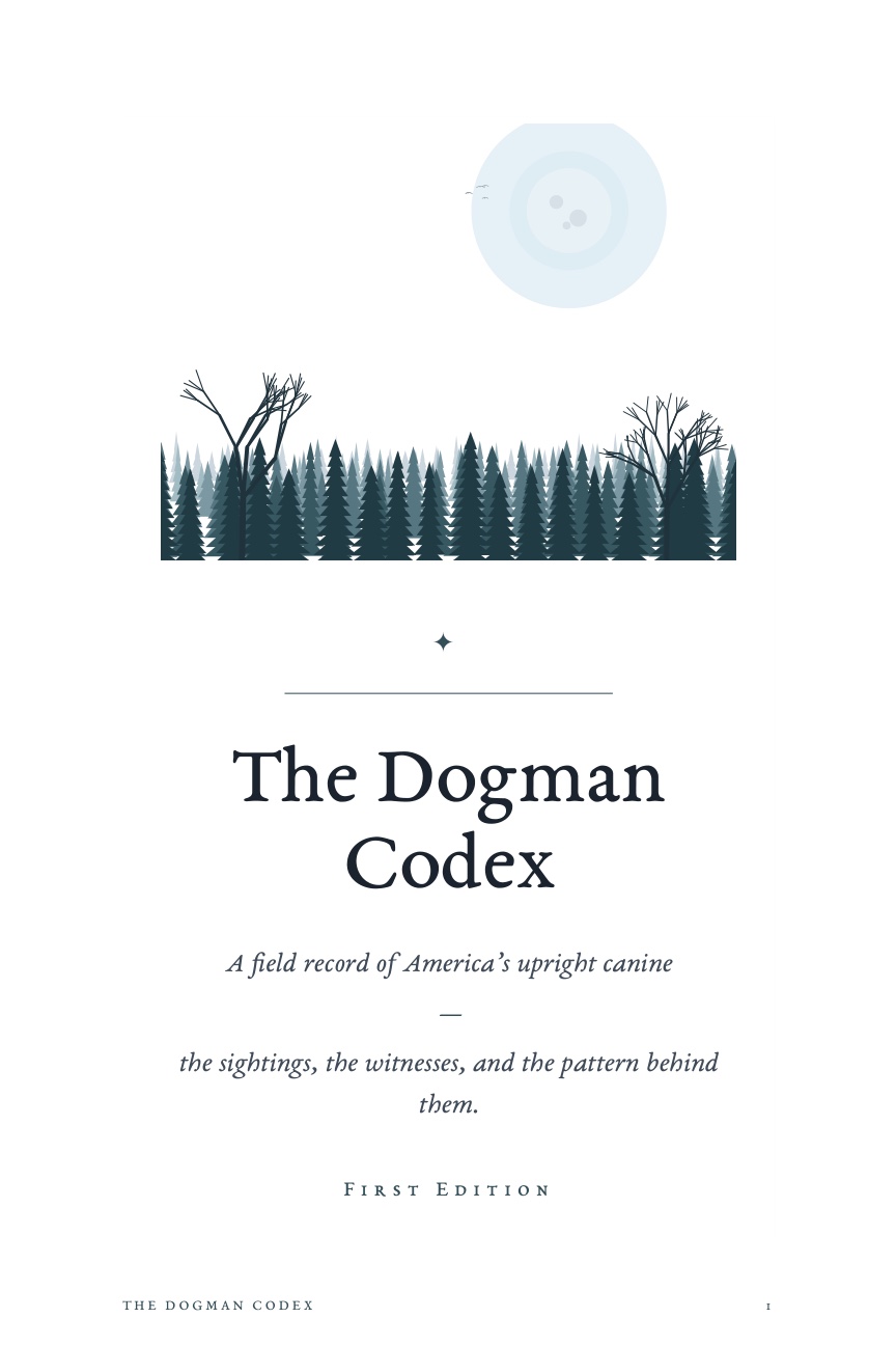 Cover of The Dogman Codex — First Edition